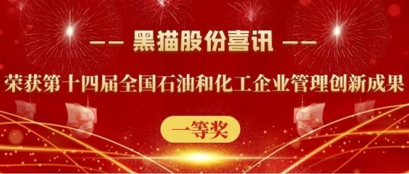 黑貓股份榮獲“第十四屆全國(guó)石油和化工企業(yè)管理創(chuàng)新成果”一等獎(jiǎng)