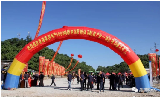 喜訊！黑貓集團碳納米管項目正式開工