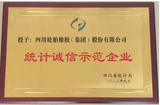 四川輪胎橡膠(集團)股份有限公司表示將繼續(xù)堅持依法統(tǒng)計、誠信統(tǒng)計的原則，準確收集數(shù)據(jù)，如實統(tǒng)計，真實反映經(jīng)營成果，為公司“十四五規(guī)劃”和長期穩(wěn)步健康發(fā)展提供有力支撐，為國家數(shù)據(jù)統(tǒng)計提供真實素材。