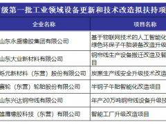 東營(yíng)22個(gè)工業(yè)技改項(xiàng)目獲扶持，輪胎業(yè)成亮點(diǎn)
